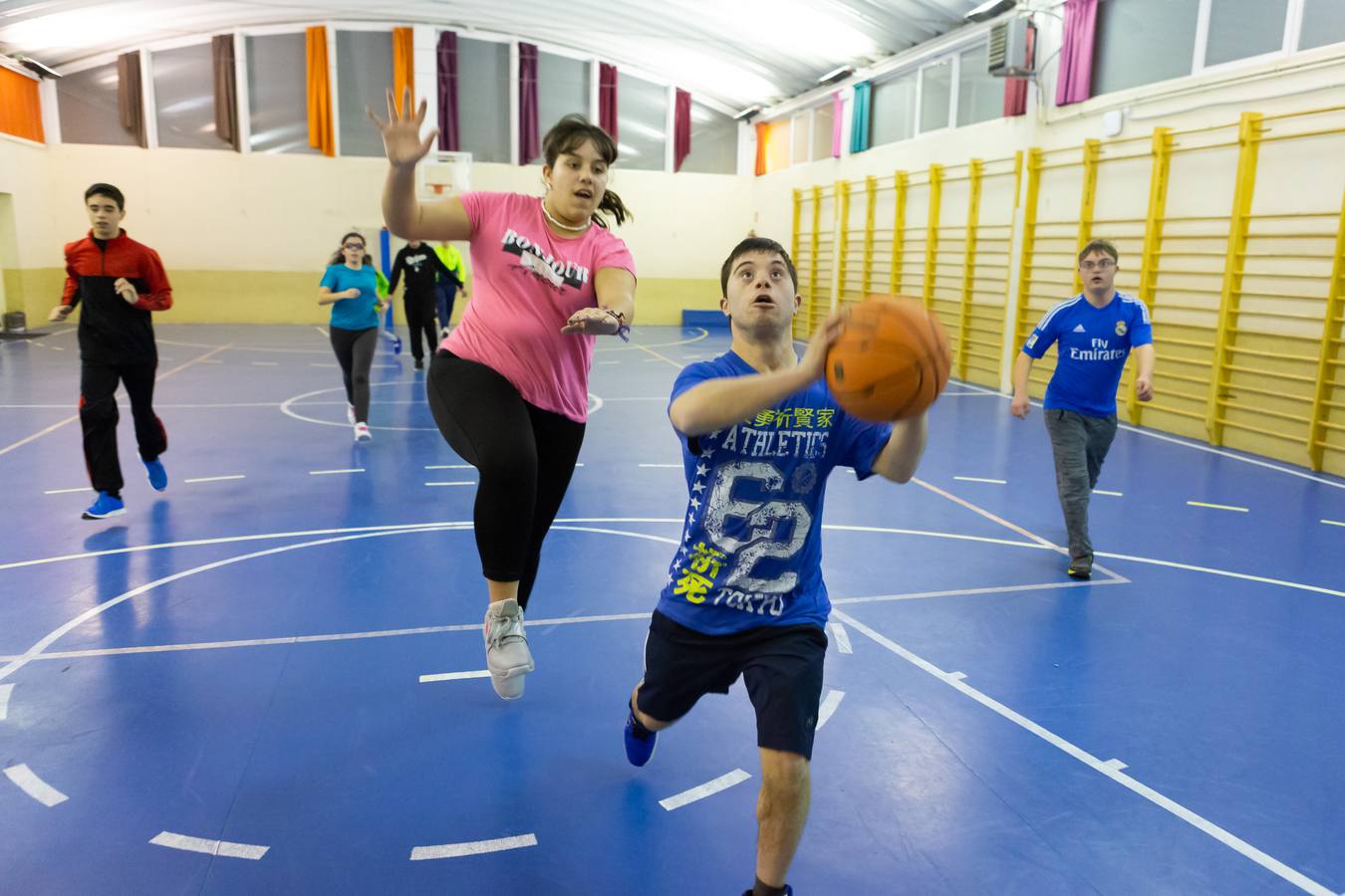 El Basket Down Rioja cuenta con dos equipos en los que se mezclan jugadores con y sin discapacidad