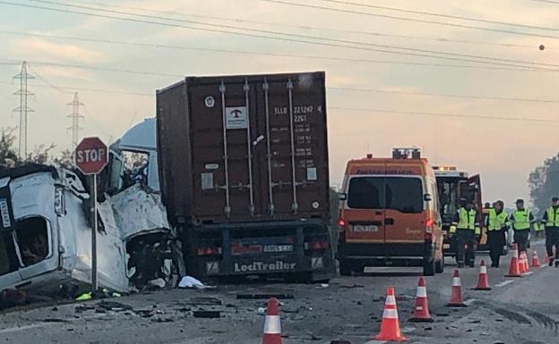 Imagen del lugar del accidente. 