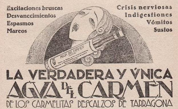 Anuncio del Agua del Carmen, años 30 (Todocolección)