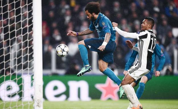 Marcelo cerró la victoria del Real Madrid ante la Juventus la pasada campaña en la ida de cuartos de la Champions. 