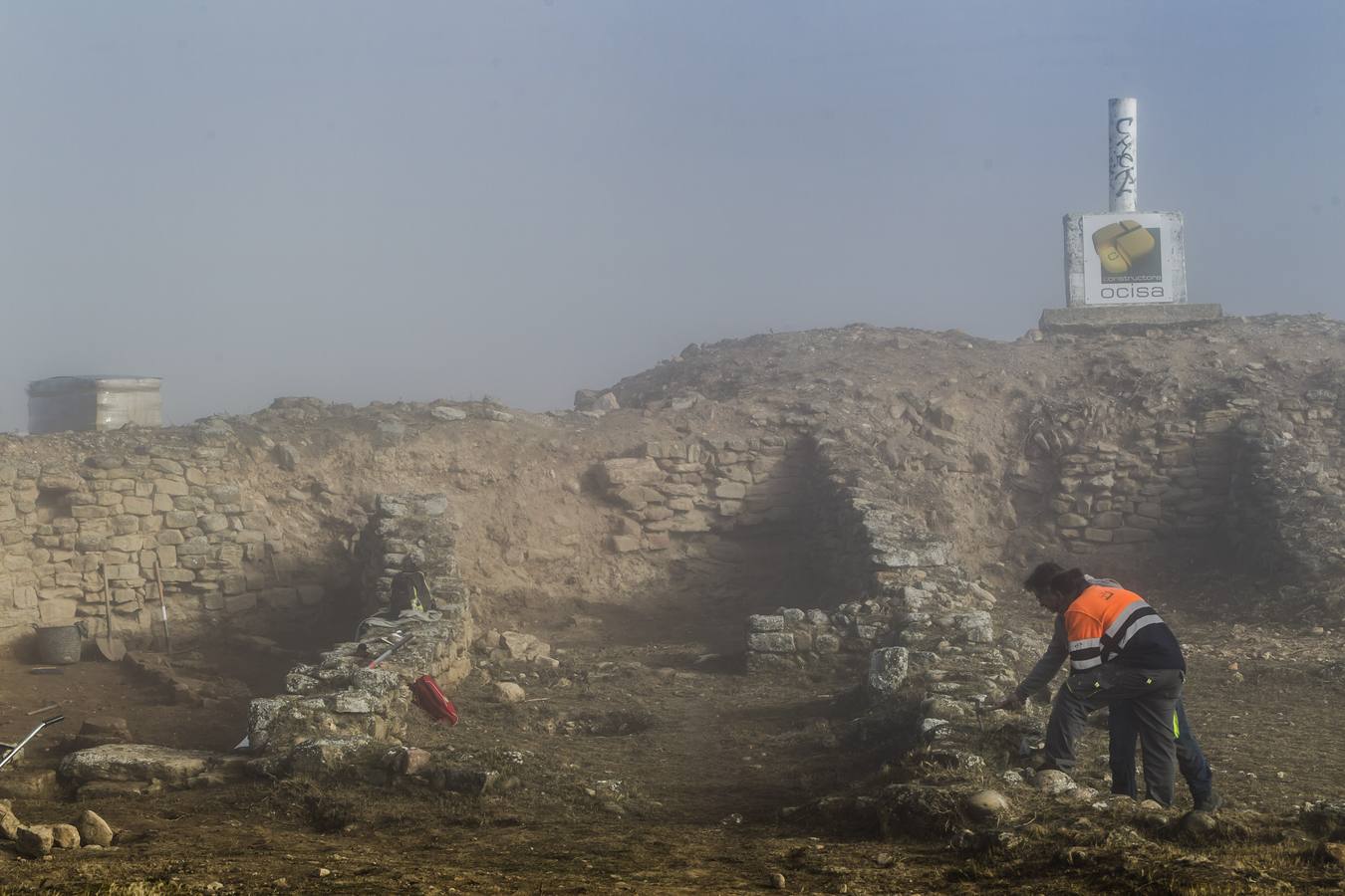 Avanza la primera fase de las excavaciones en el Monte Cantabria.