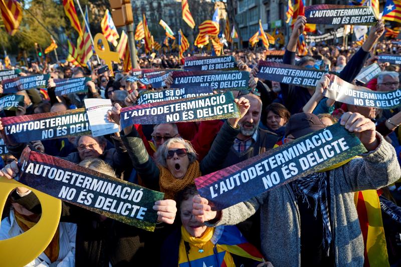 Fotos: La manifestación contra el juicio del &#039;procés&#039;, en imágenes