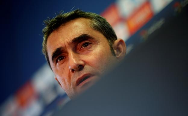 Ernesto Valverde atiende a los medios