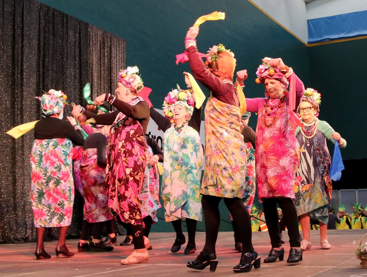 Los mayores de Logroño también disfrutan con el Carnaval en su tradicional cita en el l polideportivo de Las Gaunas