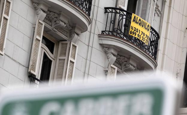 Una vivienda en alquiler en un barrio céntrico.