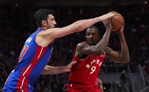 Serge Ibaka, durante el partido. 