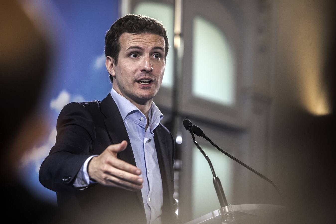 Fotos: Casado presenta en Logroño a los candidatos para las alcaldías de las cabeceras de comarca