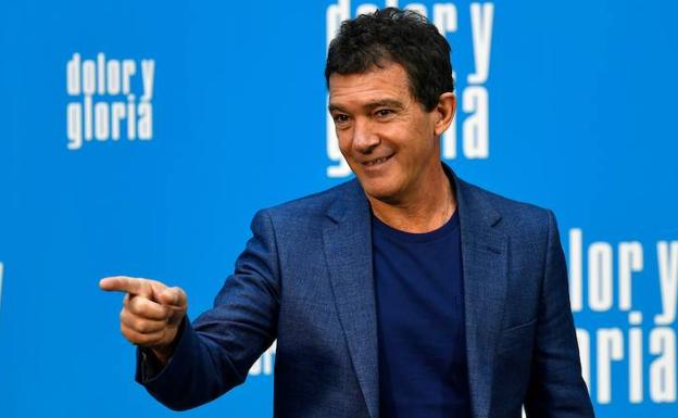 Antonio Banderas, en la presentación madrileña de 'Dolor y gloria'.