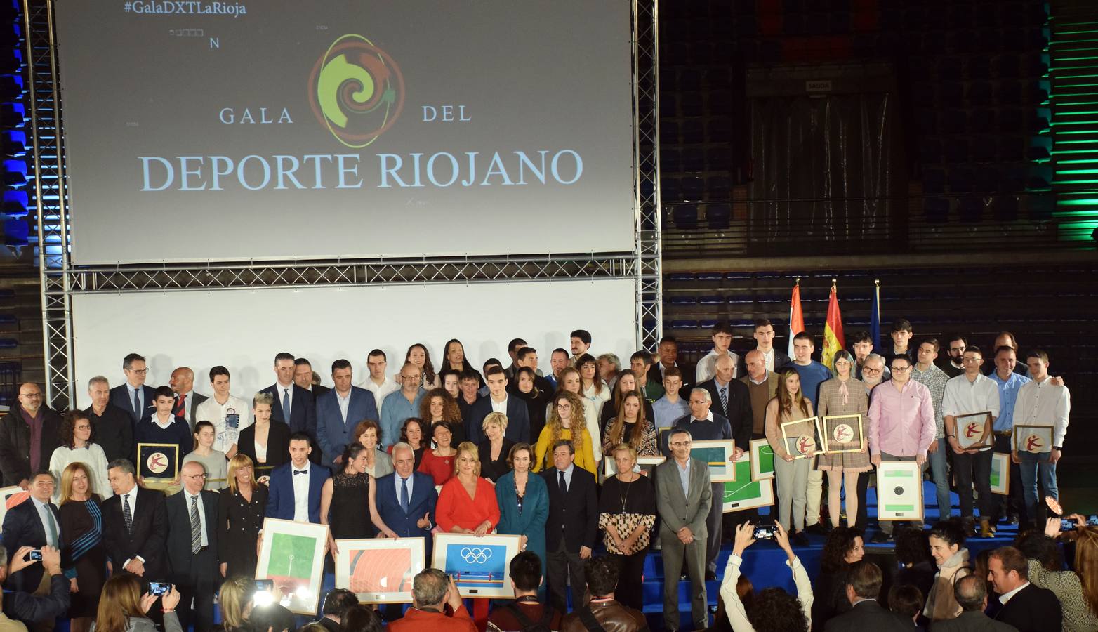 Emoción en la entrega de premios a los mejores deportiistas riojanos.