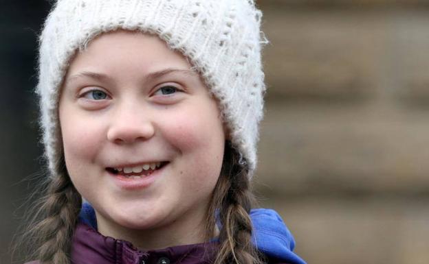 La joven ecologista sueca Greta Thunberg durante una de las manifestaciones llamadas 'Viernes por el futuro'.