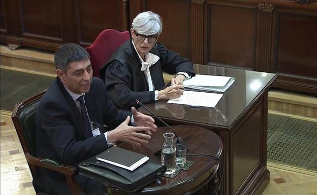 Josep Lluís Trapero declara como testigo en el juicio del 'procés'.