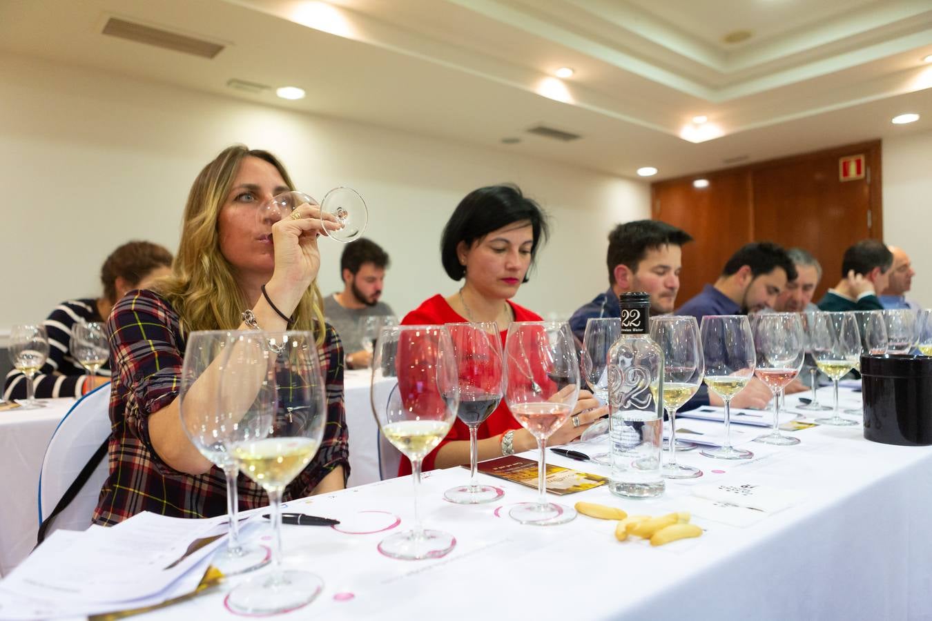 Esperanza Elías, enóloga de Rioja Vega, presentó los nuevos vinos de la bodega de Viana.