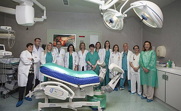 Presentación esta mañana en el hospital San Pedro del protocolo Piel con Piel 