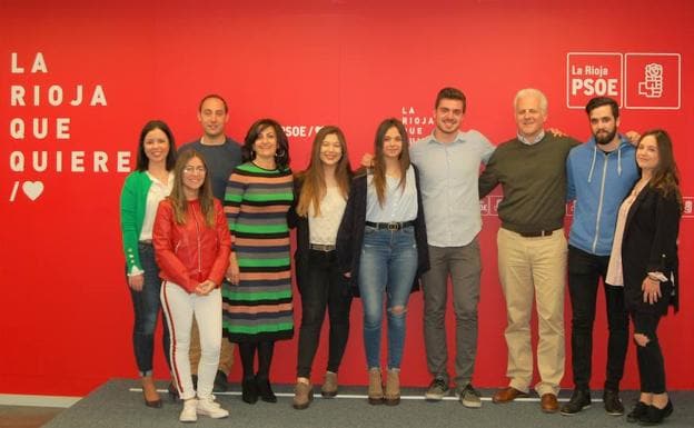 Andreu y Hermoso de Mendoza, con los candidatos.