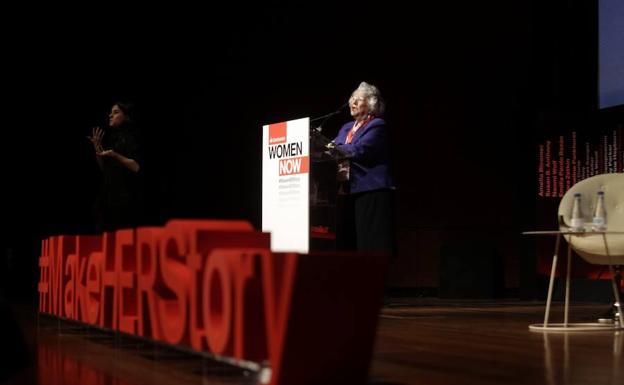 La catedrática de Sociología Ángeles Durán en la primera jornada del Santander WomenNow Summit.