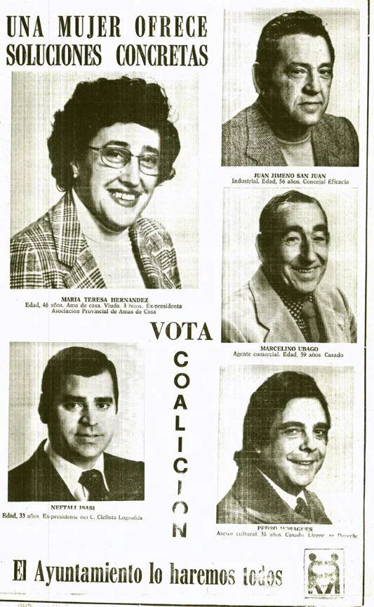 Así eran los carteles de las elecciones municipales de hace 40 años.