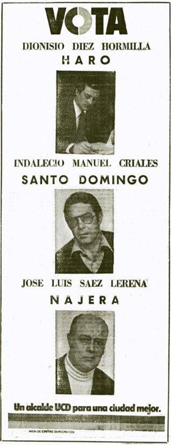 Así eran los carteles de las elecciones municipales de hace 40 años.