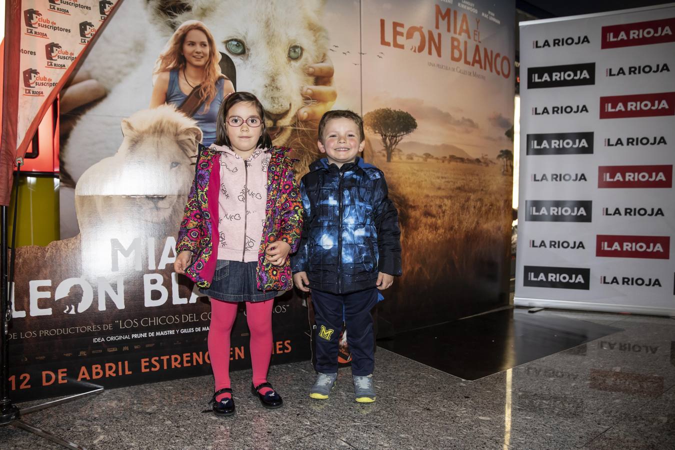 180 suscritores disfrutaron, en exclusiva, del preestreno de la película familiar 'Mia y el león blanco', que se proyectó en los Cines Yelmo de Logroño