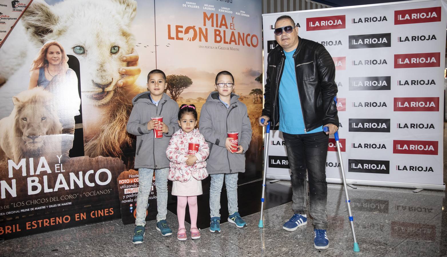 180 suscritores disfrutaron, en exclusiva, del preestreno de la película familiar 'Mia y el león blanco', que se proyectó en los Cines Yelmo de Logroño