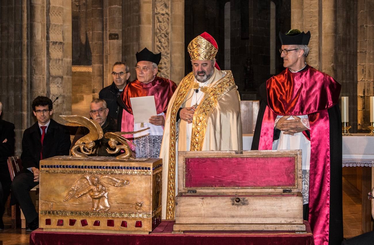 Despedida de las reliquias de Santo Domingo de la Calzada y reapertura al público de la cripta de la catedral tras los trabajos realizados en ella por el artista internacional Marko Rupnik