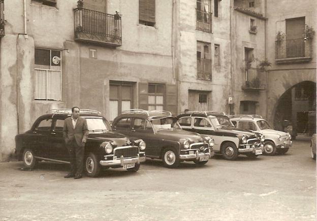 La Retina: parada de taxis de Nájera en los años 60