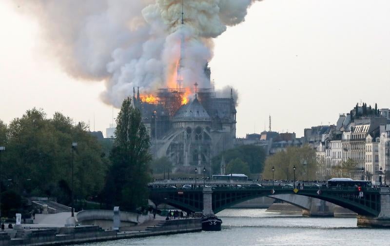 Fotos: El incendio de la catedral de Notre Dame, en imágenes