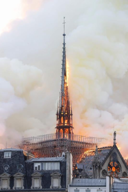 Fotos: El incendio de la catedral de Notre Dame, en imágenes