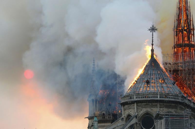 Fotos: El incendio de la catedral de Notre Dame, en imágenes