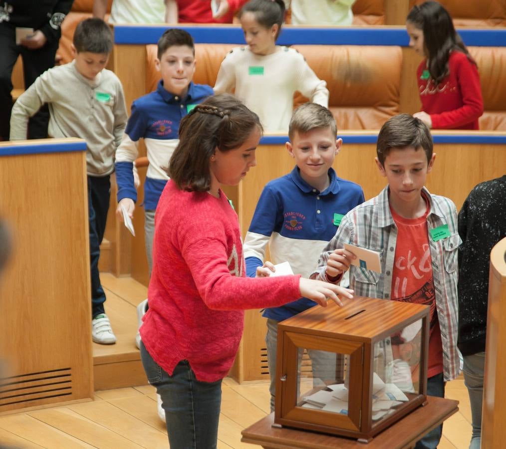 Aldeas Infantiles pide «políticas concretas» contra la pobreza infantil | El Parlamento riojano ha acogido un pleno infantil con la asistencia del vicepresidente de esta ONG, Javier Fresneda