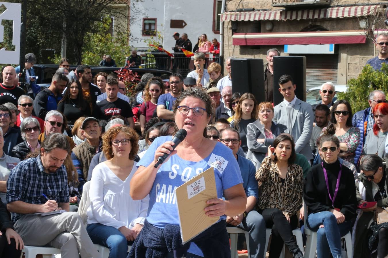 Fotos: Acto electoral de Pablo Iglesias en Nalda