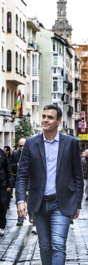 Fotos: Pedro Sánchez, en Logroño