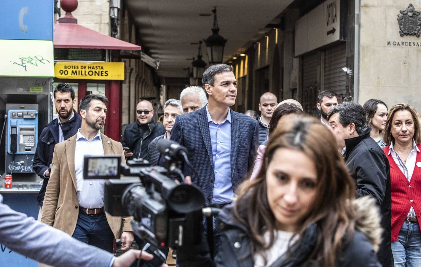 Fotos: Pedro Sánchez, en Logroño