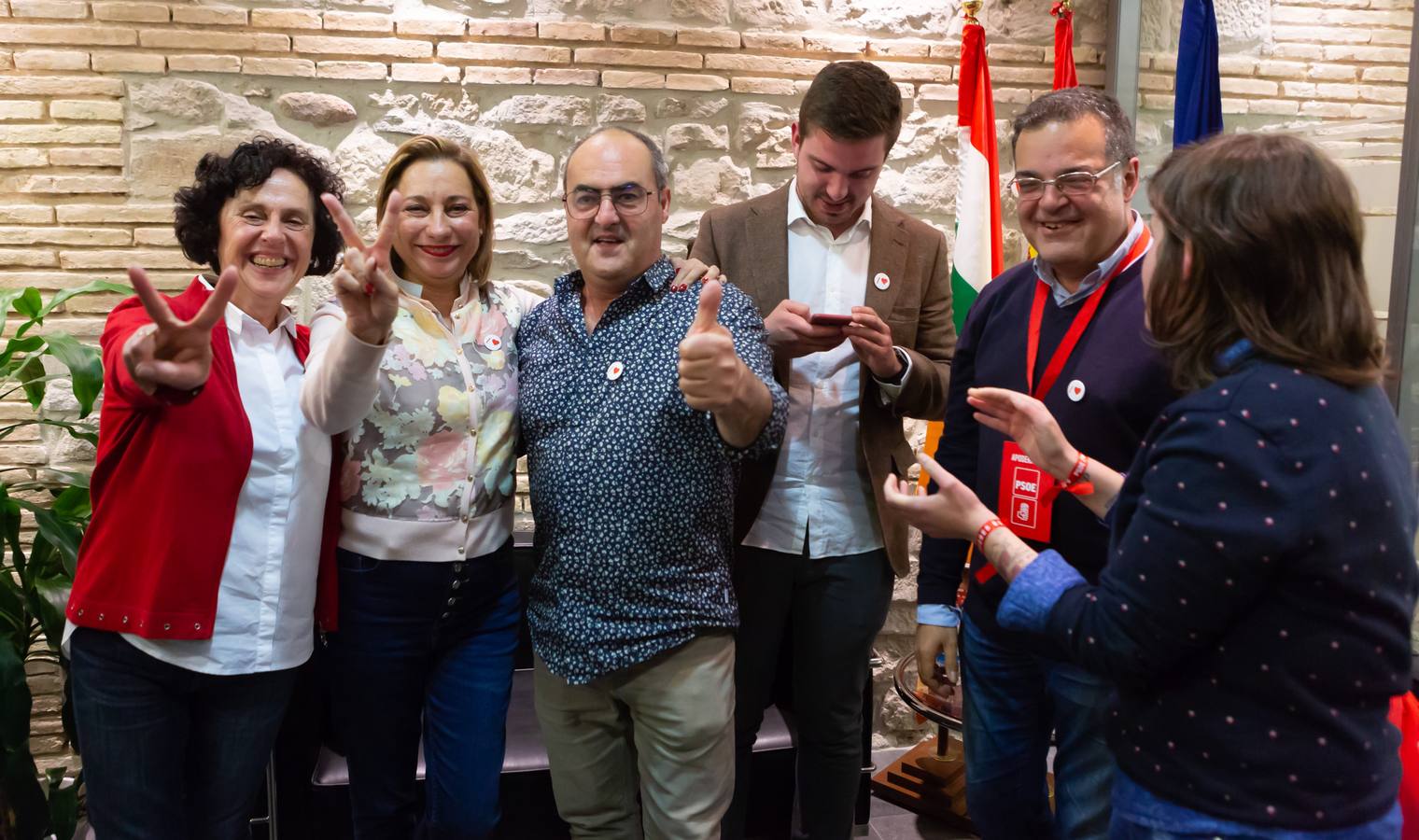 Los socialistas celebraronlos buenos resultados obtenidos 