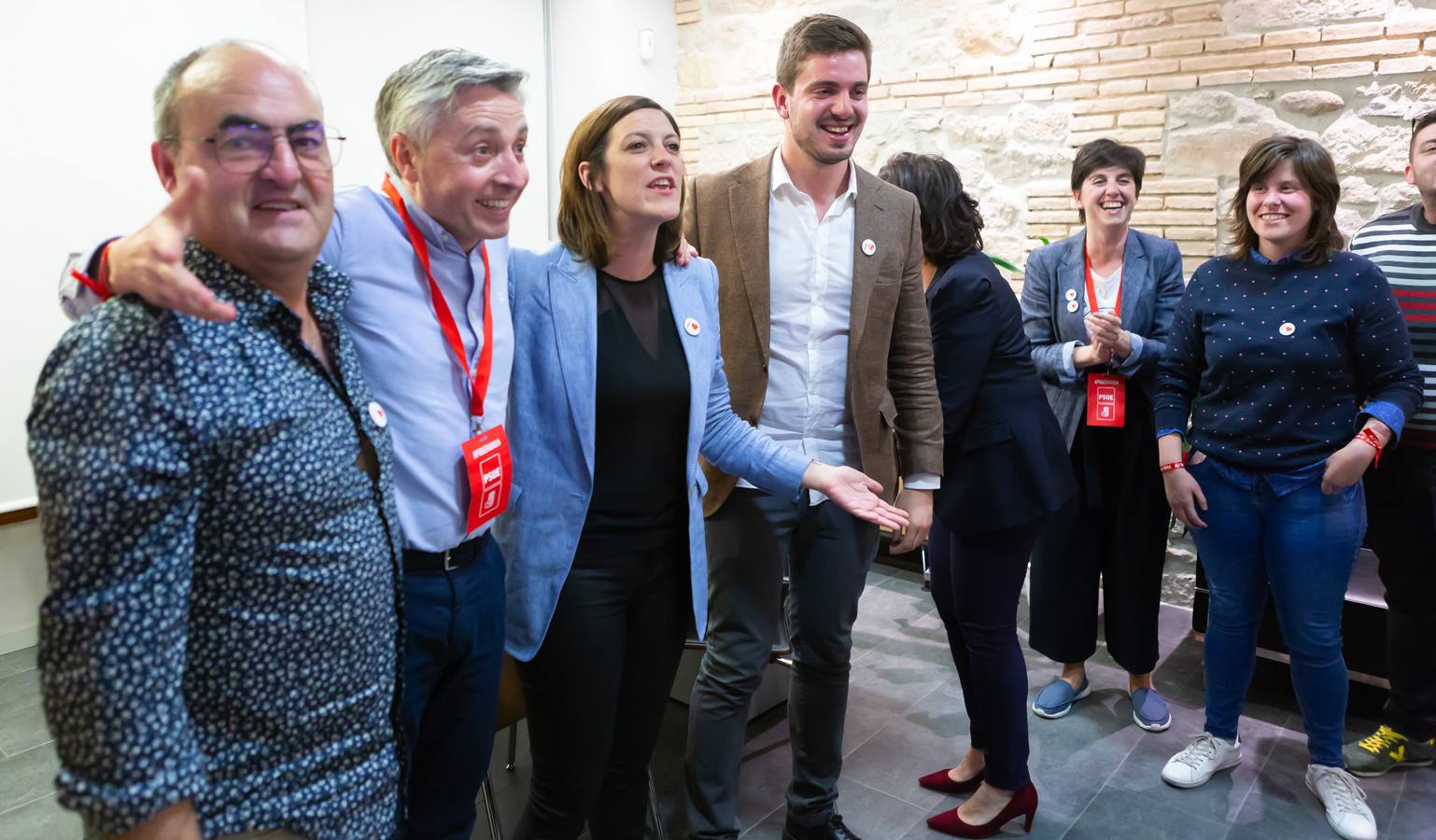 Los socialistas celebraronlos buenos resultados obtenidos 