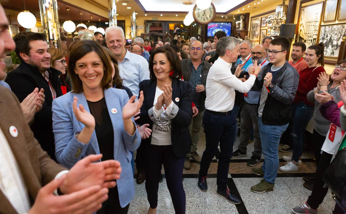 Los socialistas celebraronlos buenos resultados obtenidos 