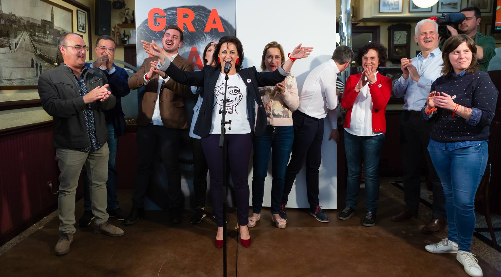 Los socialistas celebraronlos buenos resultados obtenidos 