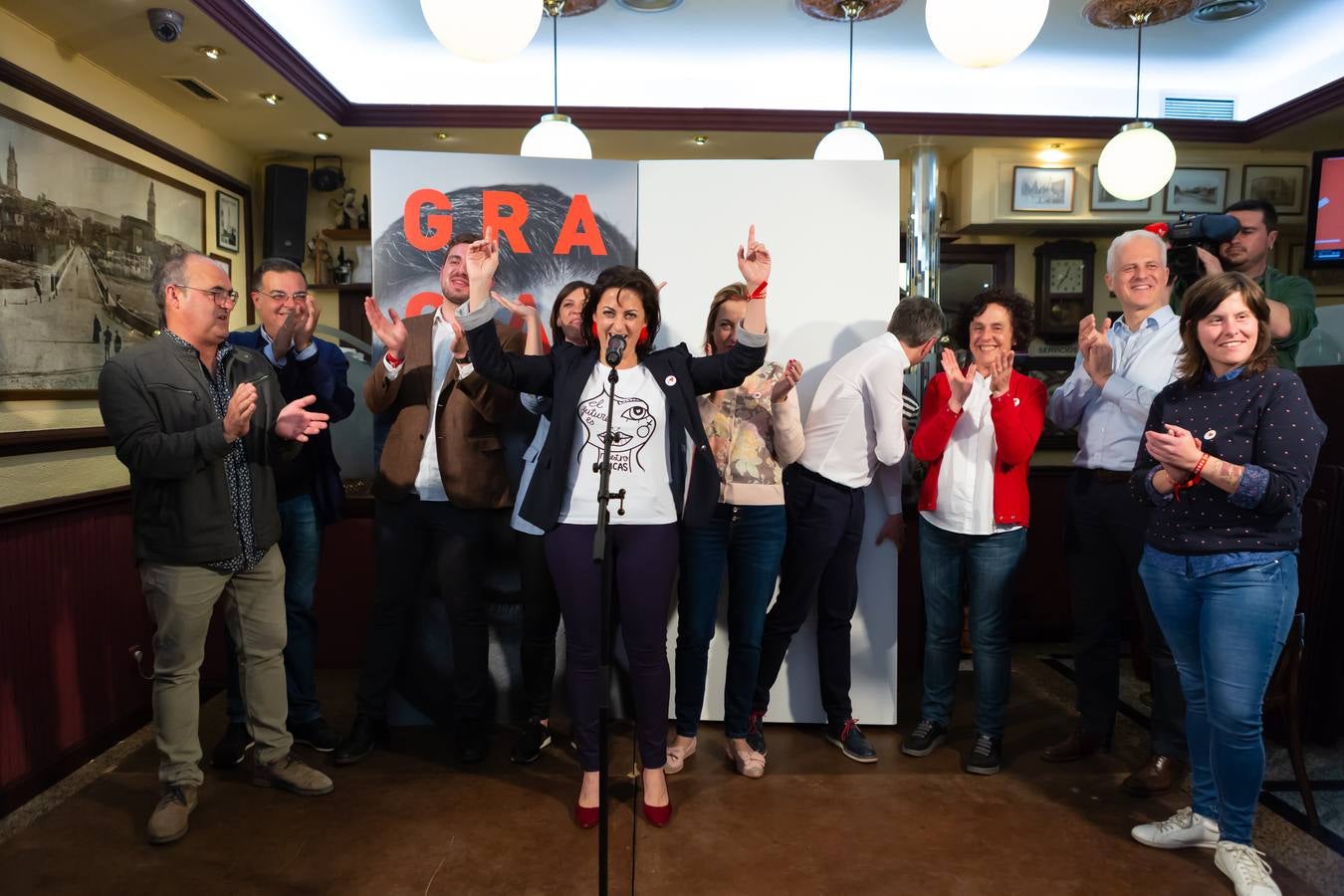 Los socialistas celebraronlos buenos resultados obtenidos 