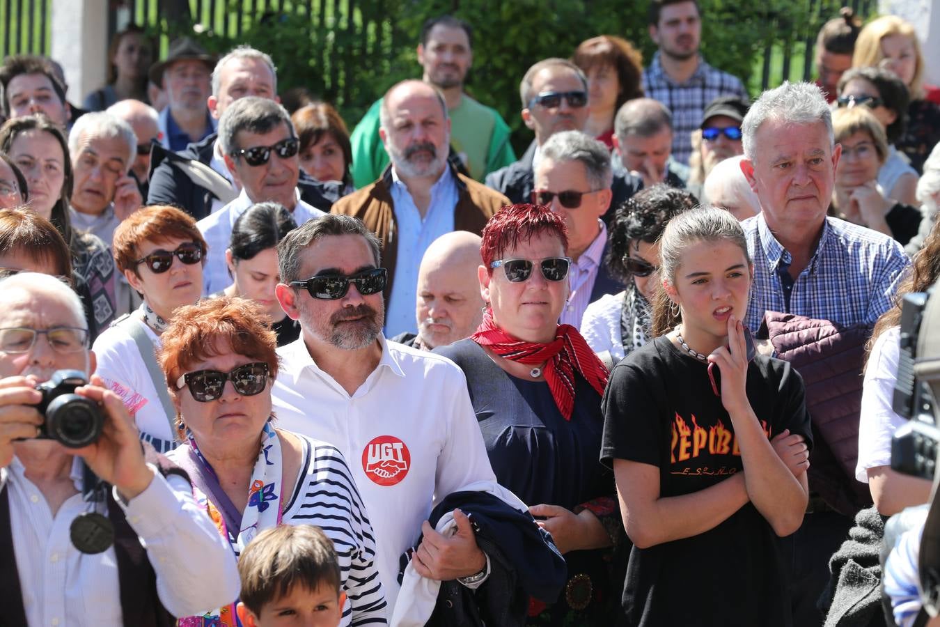 En el acto de hoy han participado, junto a los miembros de la asociación, representantes de sindicatos y partidos políticos