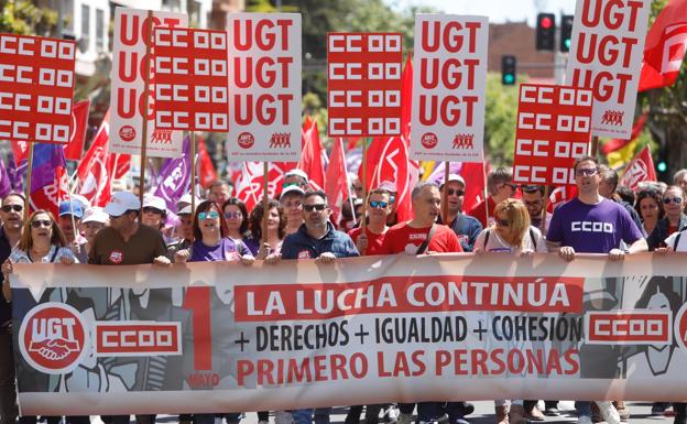 Manifestación del Día del Trabajador. 