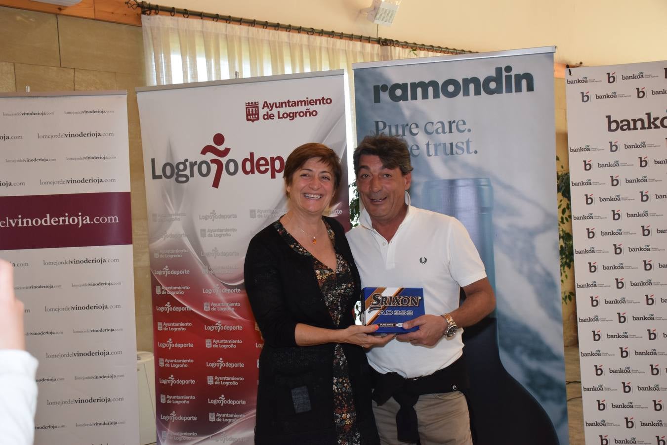 Entrega de premios del Torneo Finca Valpiedra, de la Liga de Golf y Vino.