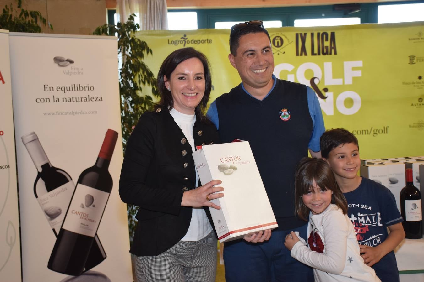 Entrega de premios del Torneo Finca Valpiedra, de la Liga de Golf y Vino.