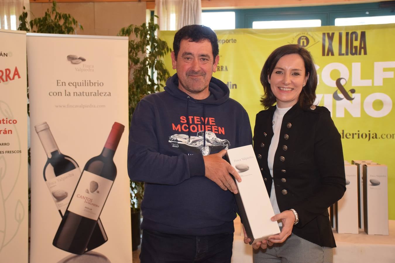 Entrega de premios del Torneo Finca Valpiedra, de la Liga de Golf y Vino.