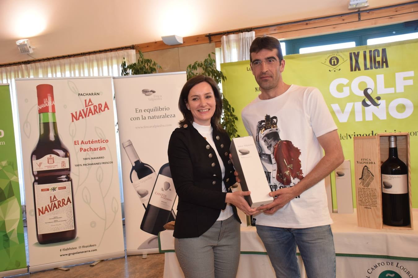 Entrega de premios del Torneo Finca Valpiedra, de la Liga de Golf y Vino.