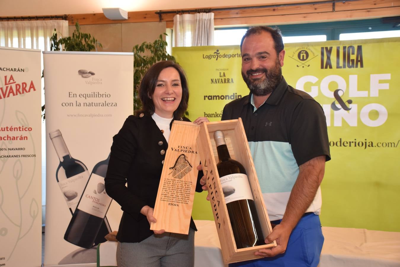 Entrega de premios del Torneo Finca Valpiedra, de la Liga de Golf y Vino.