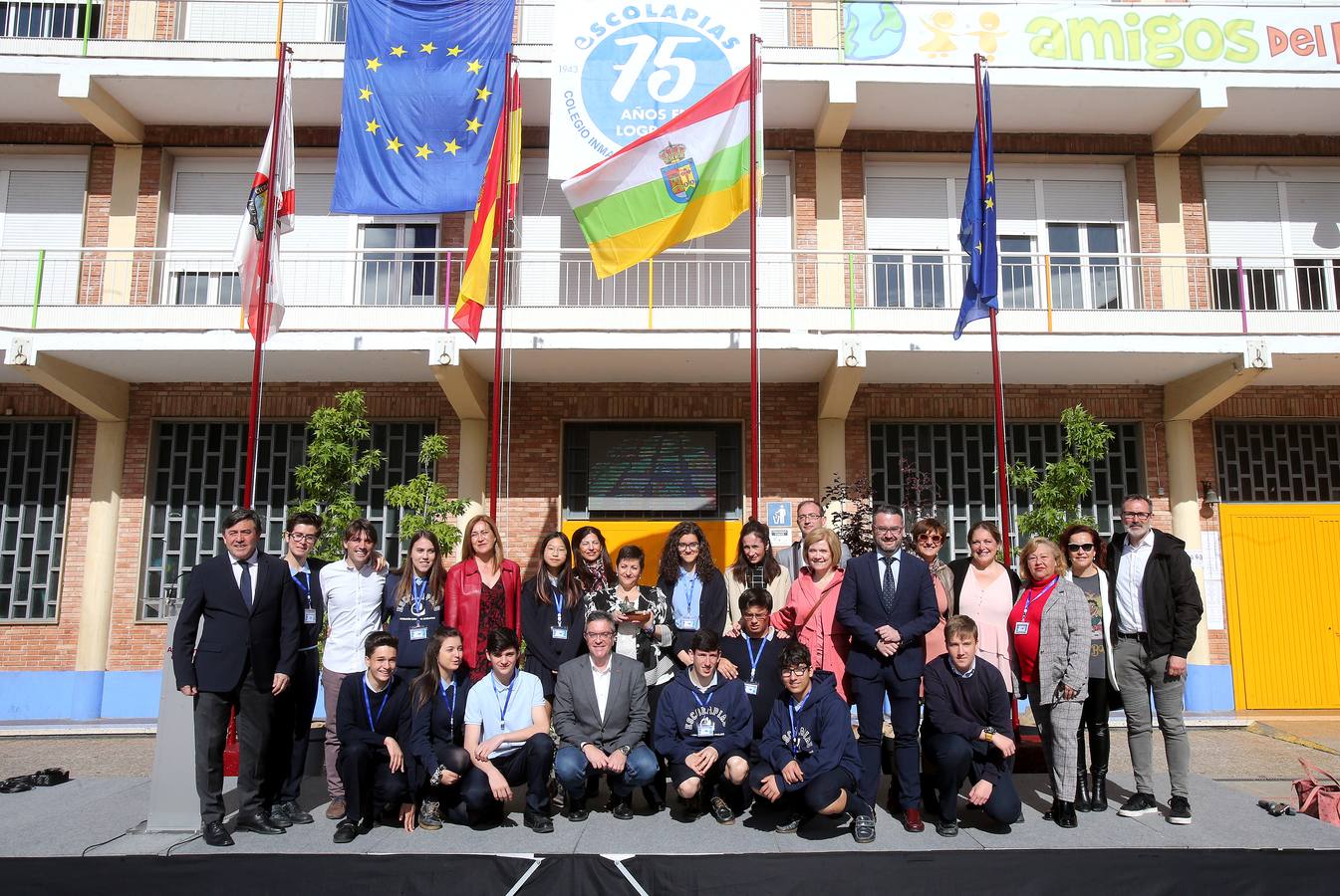 El colegio Escolapias-Sotilllo de Logroño ha sido galardonado con la Estrella de Europa 2019 por introducir la dimensión europea en todas las etapas educativas.