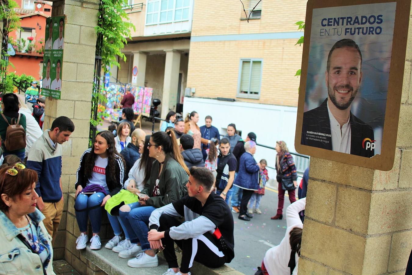 Fotos: Lanzamiento del cohete de las fiestas de San Isidro en Villamediana