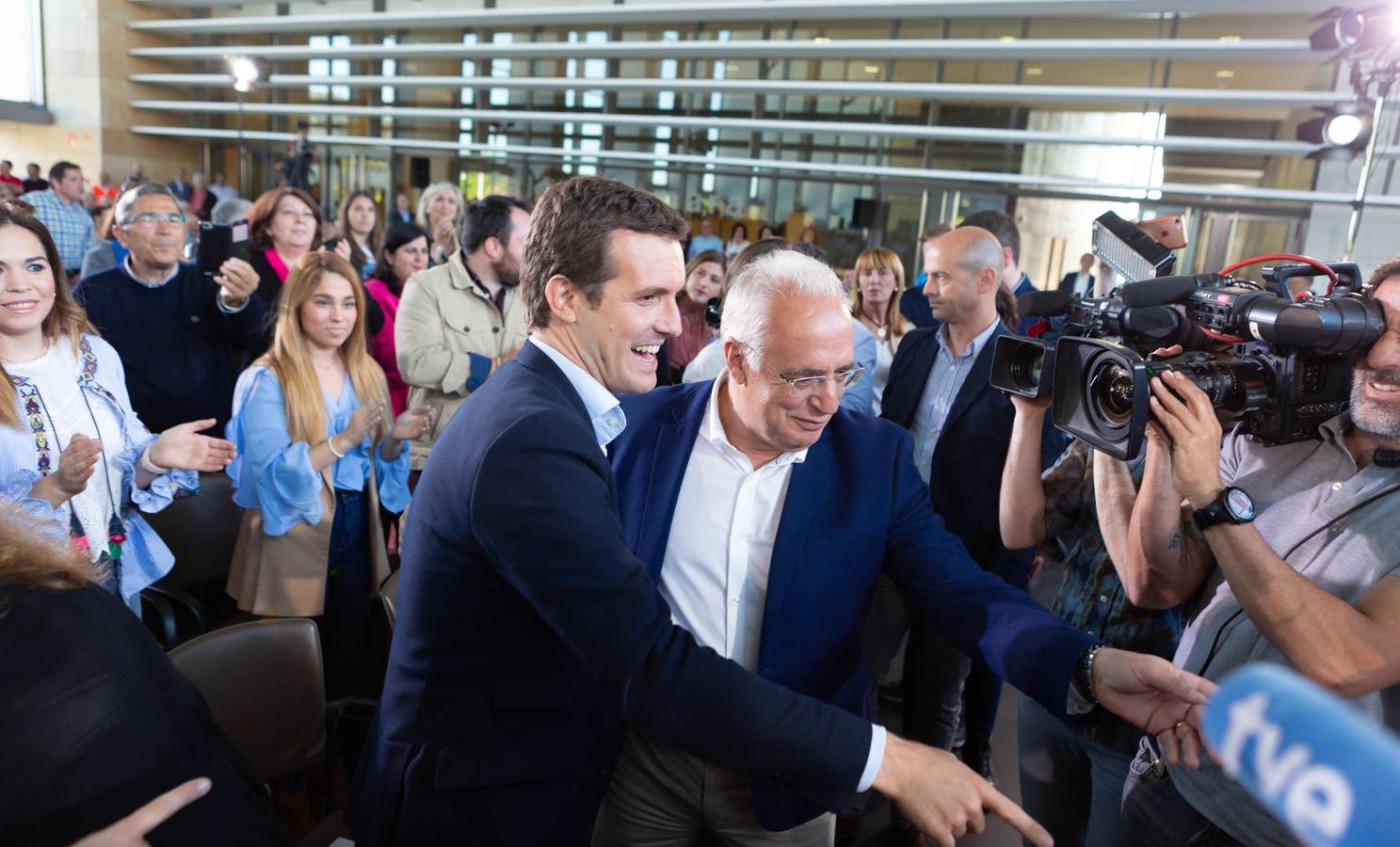 Fotos: Pablo Casado, en Logroño