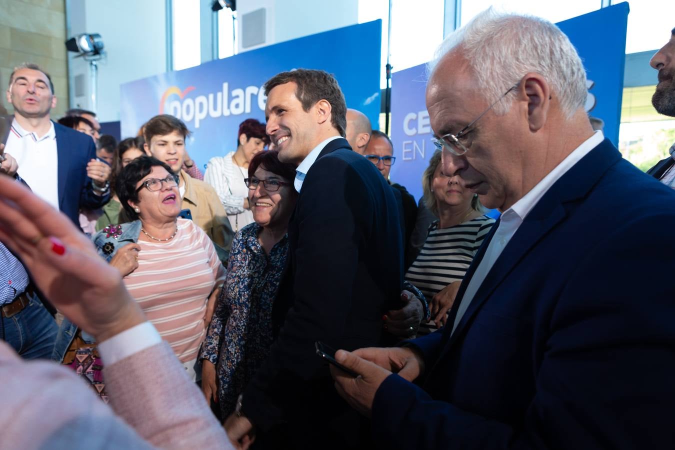 Fotos: Pablo Casado, en Logroño