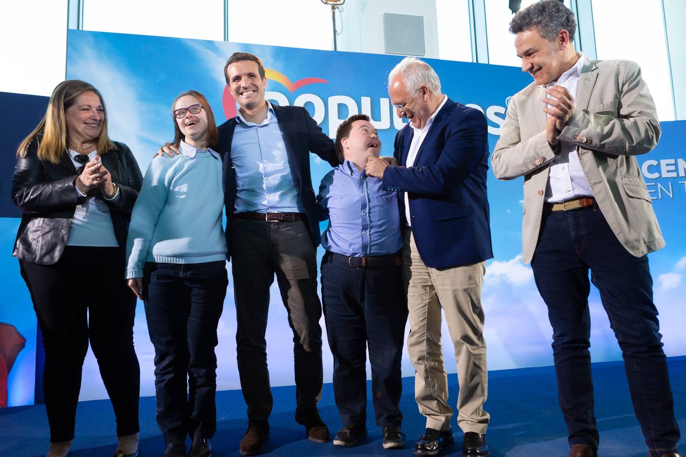 Fotos: Pablo Casado, en Logroño