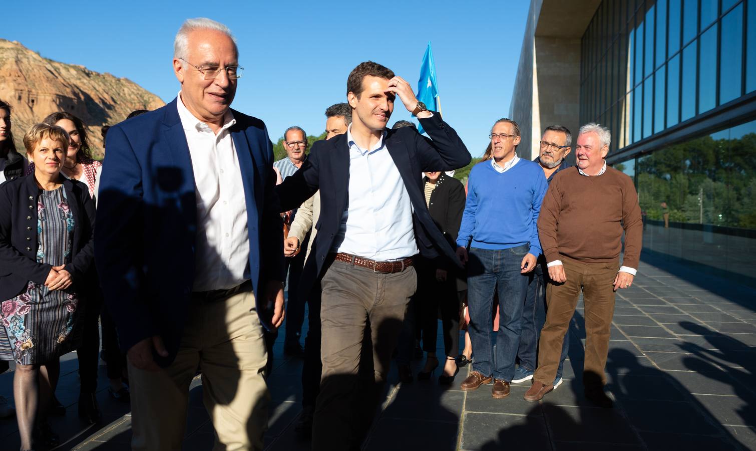 Fotos: Pablo Casado, en Logroño